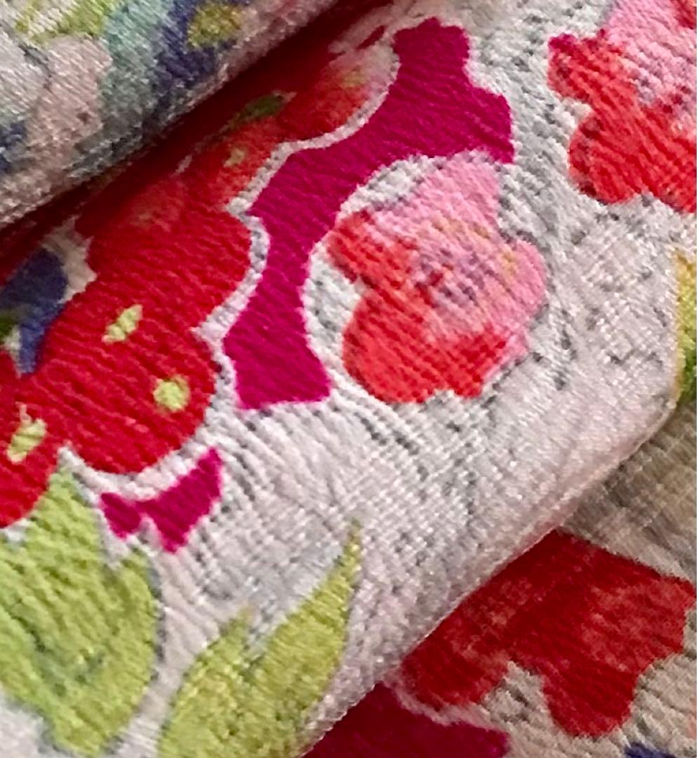 正絹 アンティーク着物 女の子 七五三 ◇花つぼ 花丸紋 古典柄