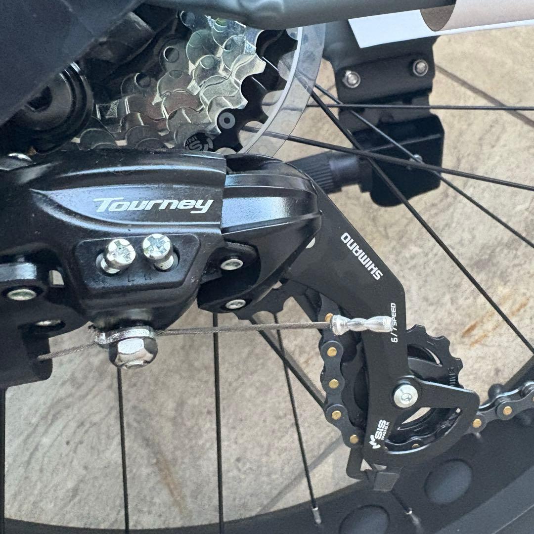 ファットバイク 26inch グレー　大型タイヤ　マウンテンバイク