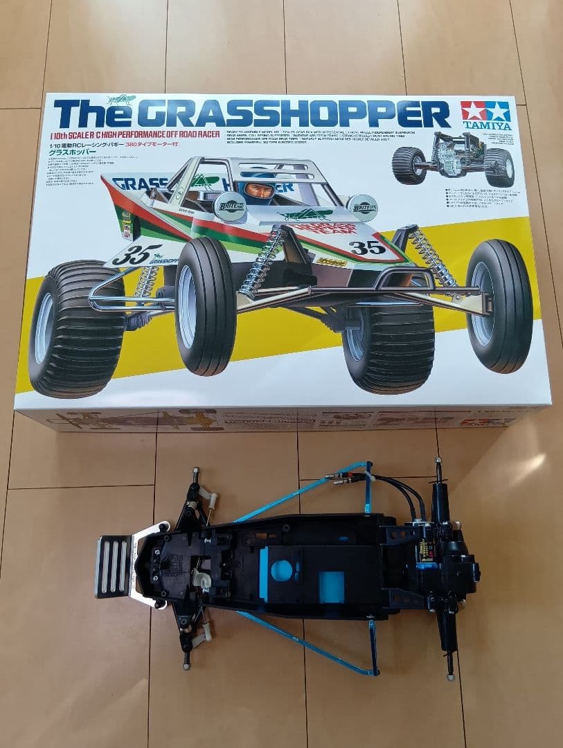 タミヤ 復刻RC 1/10 グラスホッパー シャーシ組立済　 未走行 カスタム