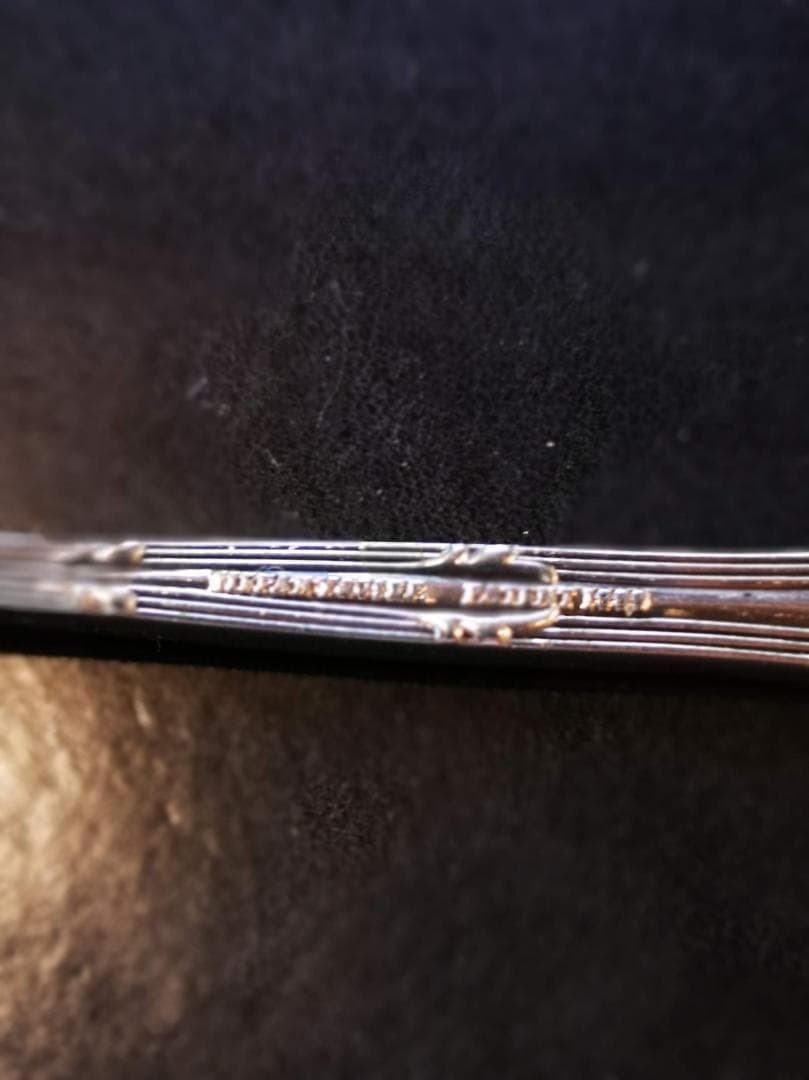 TIFFANY1889銀器フォーク×厚革コースター｜一点物