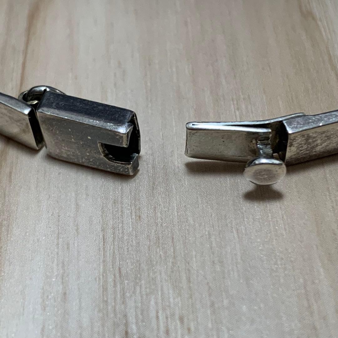 美品 ヴィンテージ メキシカンジュエリー パネルチェーンブレスレット TAXCO