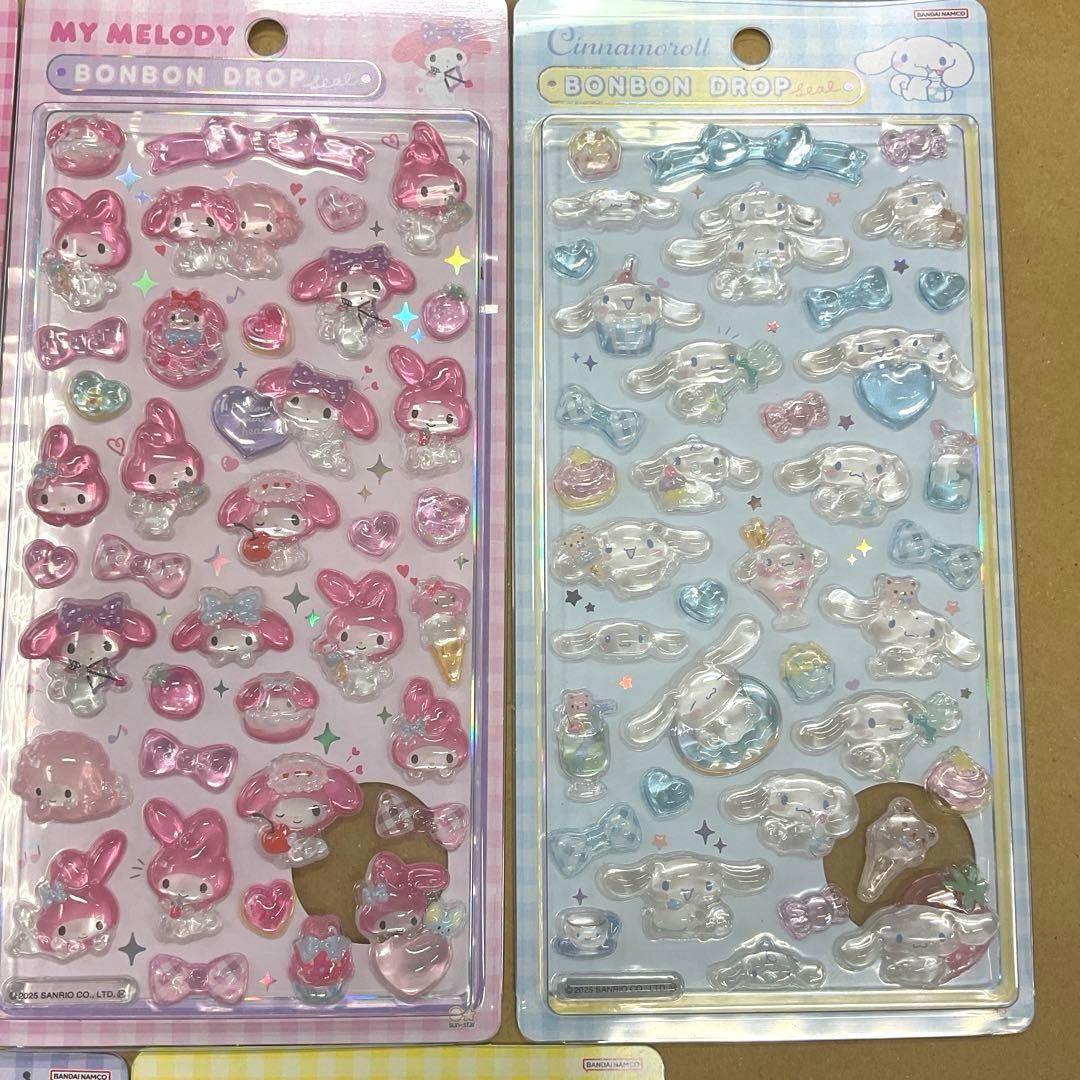 【国内正規品】新品未開封 サンリオ ボンボンドロップシール 7枚セット