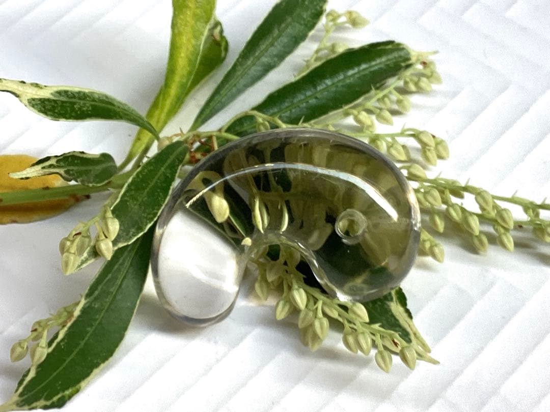 ✳黒平鉱山*茶水晶勾玉*スモーキークォーツ*煙水晶* 抜群の透明感　希少レア物‼️