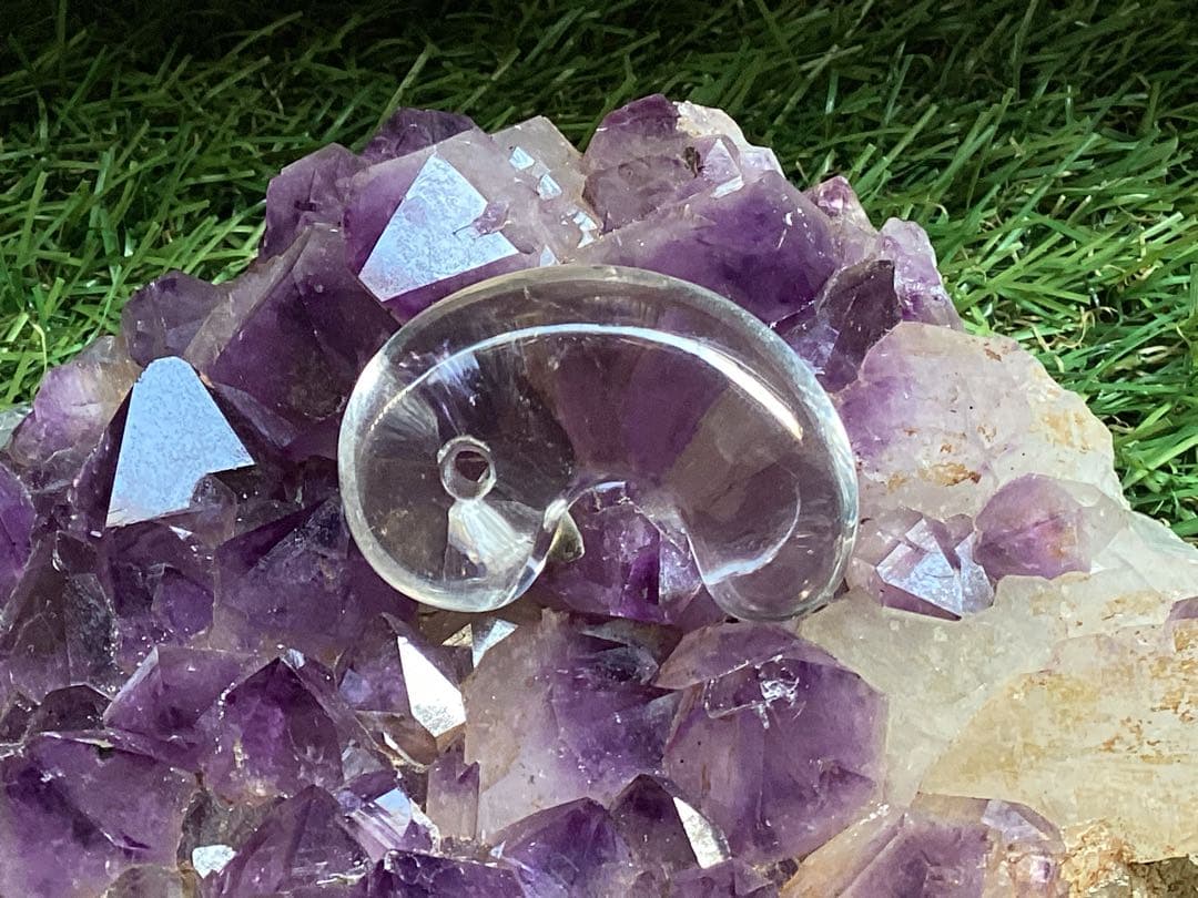 ✳黒平鉱山*茶水晶勾玉*スモーキークォーツ*煙水晶* 抜群の透明感　希少レア物‼️