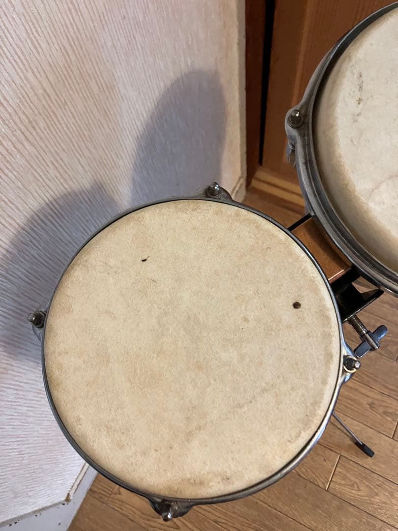 KIKUTANI MUSIC 木製ボンゴ スタンド付き