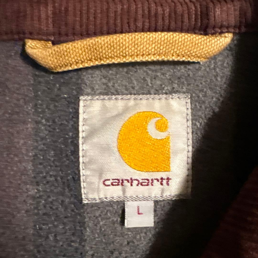 Carhartt ブラウン ジップアップジャケット Lサイズ
