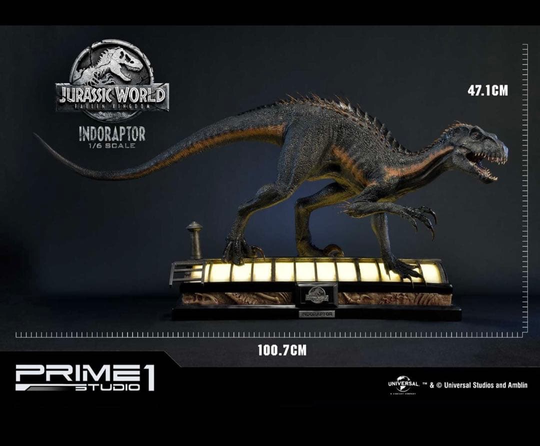 【1/5まで出品】プライム1スタジオ　ジュラシックワールド炎の王国インドラプトル