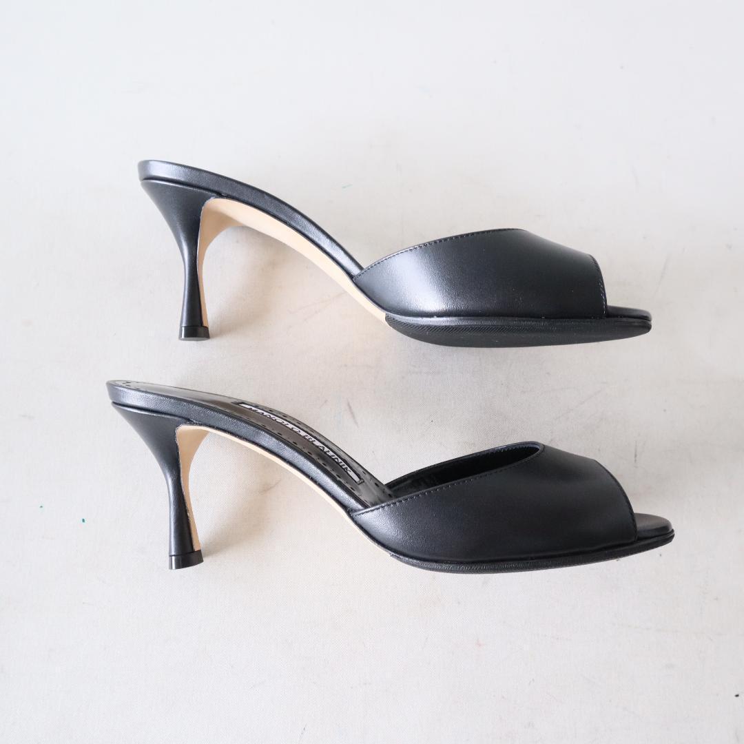 最終価格⭐︎未使用マノロブラニク　レザーミュールJADA 37.5/24.5cm