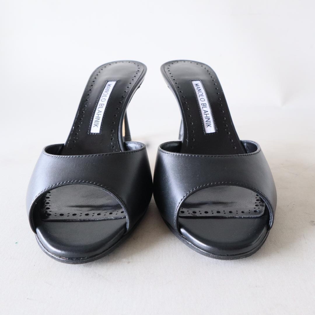 最終価格⭐︎未使用マノロブラニク　レザーミュールJADA 37.5/24.5cm