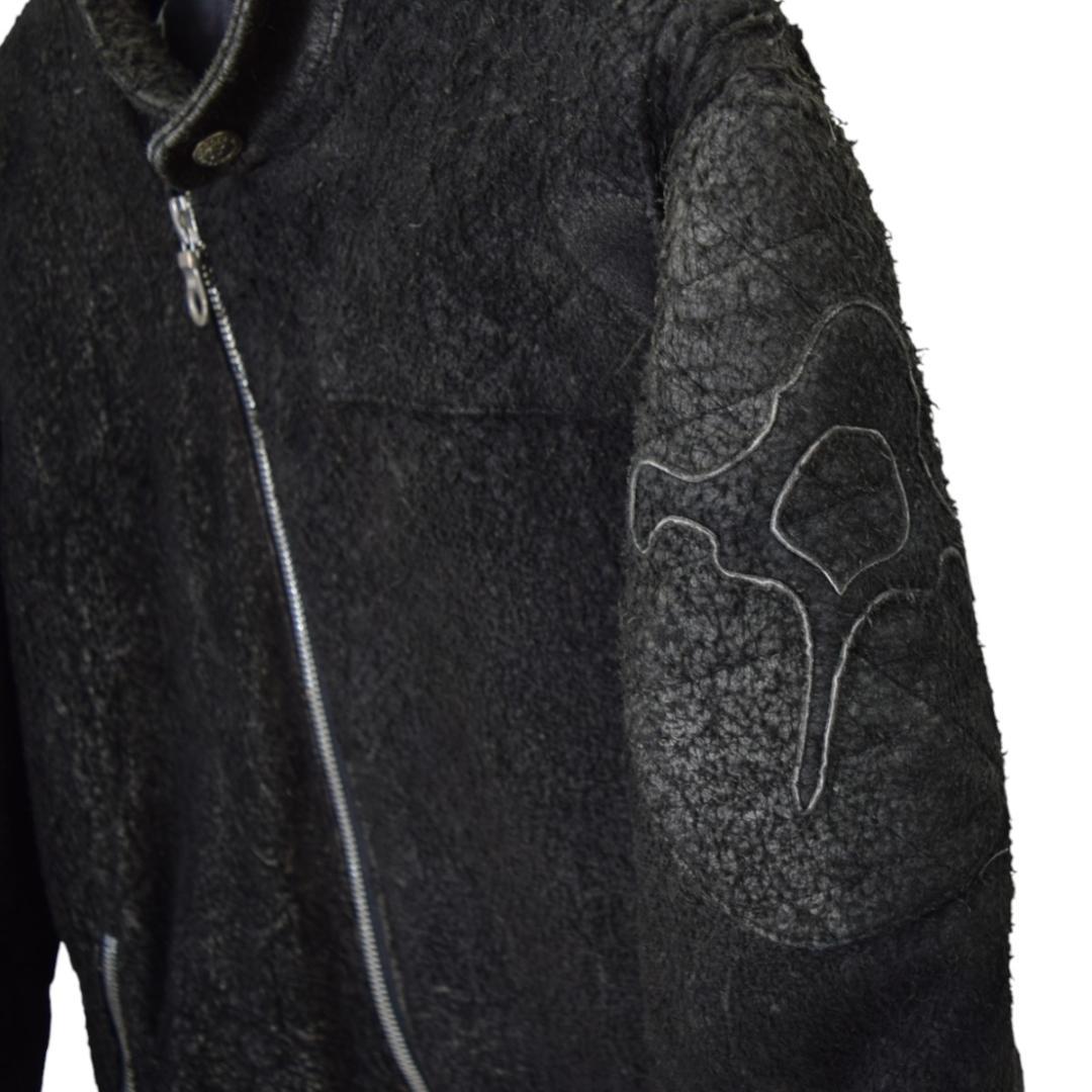 バックボーン BACK BONE ホーススウェード シングルライダースジャケット