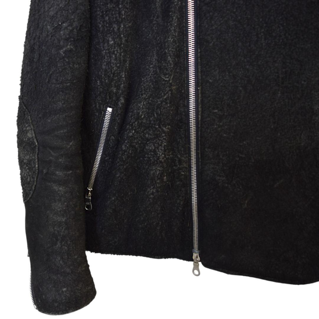 バックボーン BACK BONE ホーススウェード シングルライダースジャケット