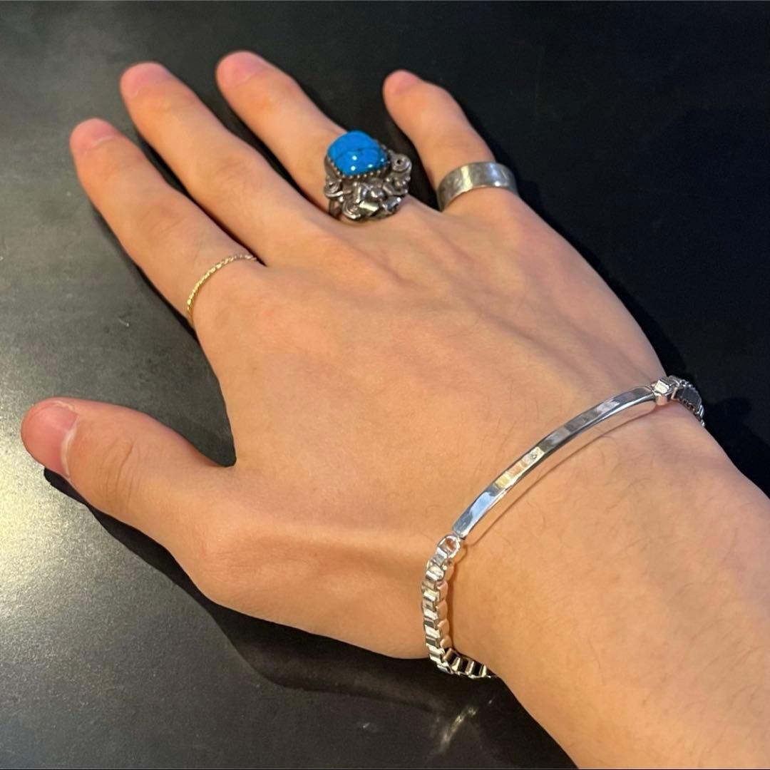 SILVER925 CHAIN ID BRACELET/シルバー/ブレスレット