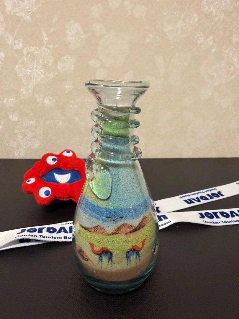 大阪万博ヨルダン館のサンドアート！ラブラブラクダ！