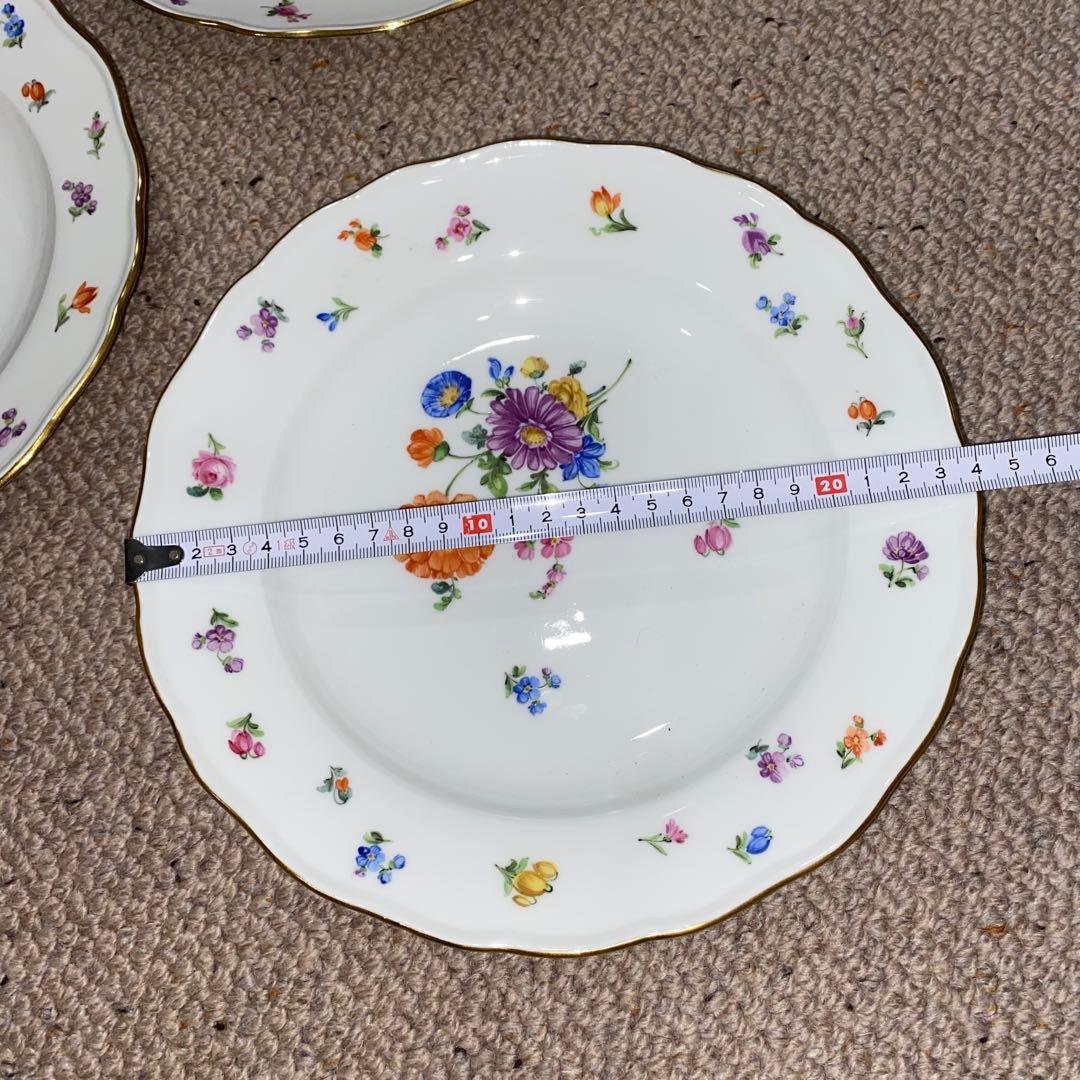 マイセン 大皿　24cm 5枚セット　スクラッチ無し