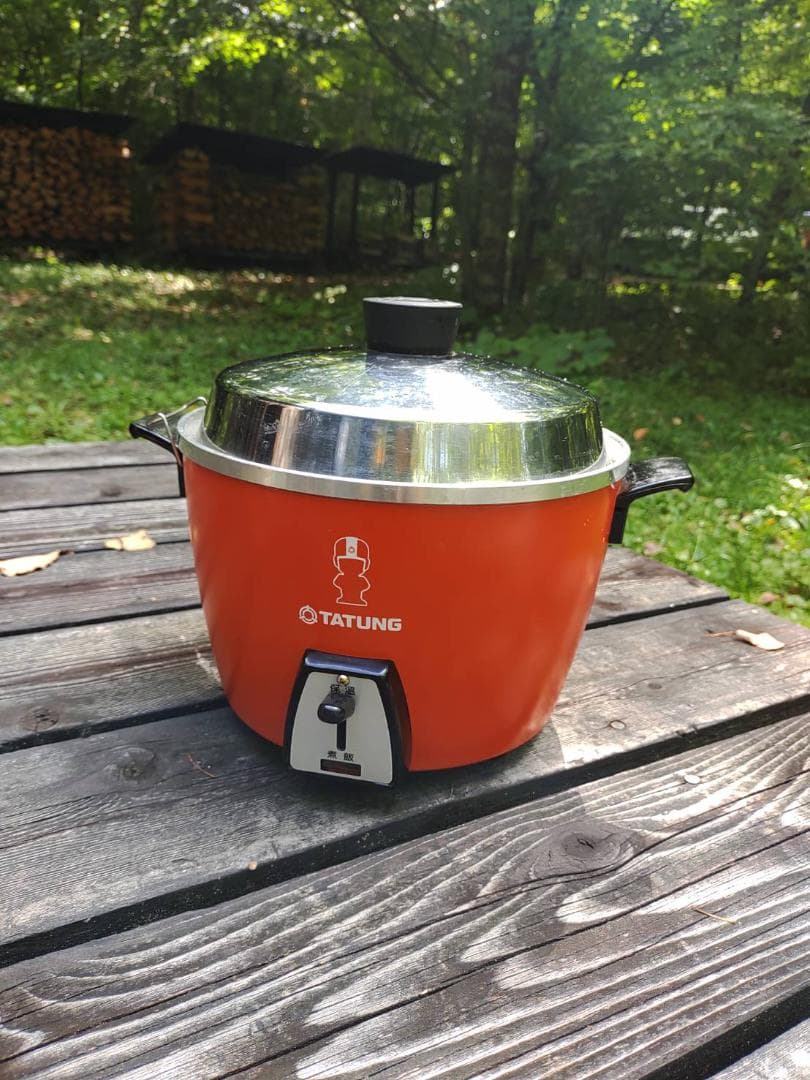 ★台湾製★大同★TATUNG★炊飯器★赤・オレンジ色★蒸し機能付き