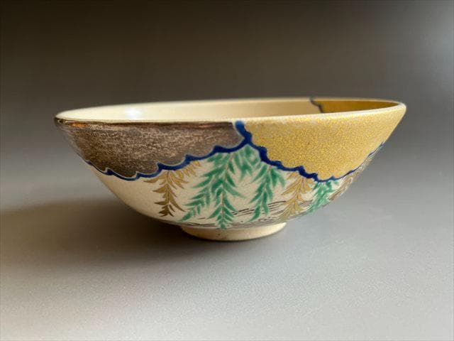 永楽善五郎　即全　柳水車　平茶碗　茶道具