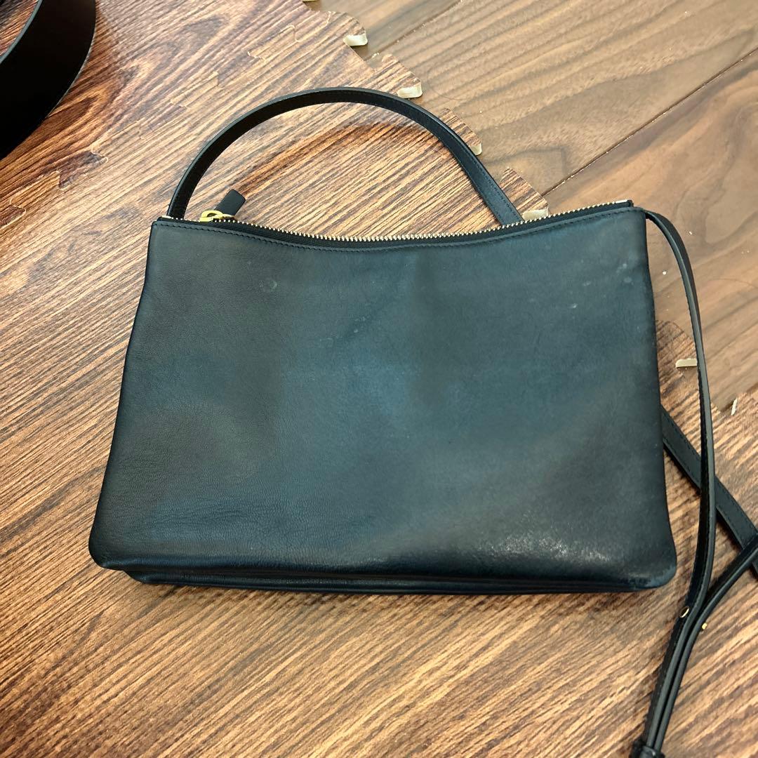 CÉLINE 黒 レザー ショルダーバッグ