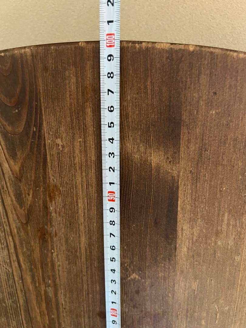 円形木製座卓 ダークブラウン