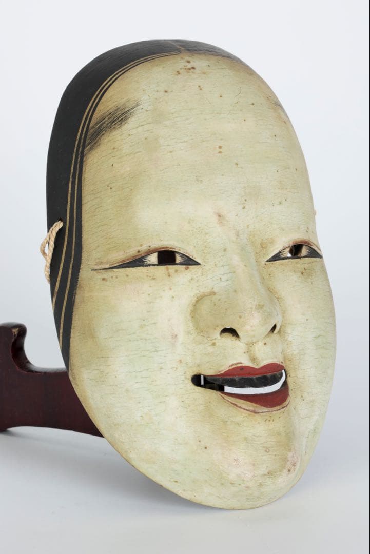 能面師 佐藤助雄 木彫能面 小面 在銘 箱付 狂言 能楽 伝統芸能 時代能面