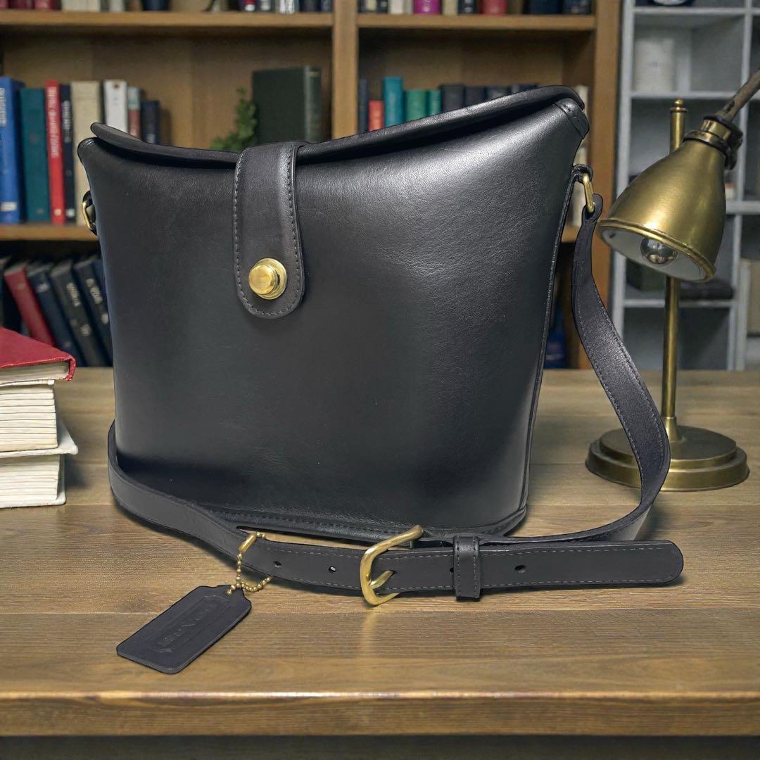 r*t様 【美品】オールドコーチ USA製 ドイツホック　グラブタンレザー 黒