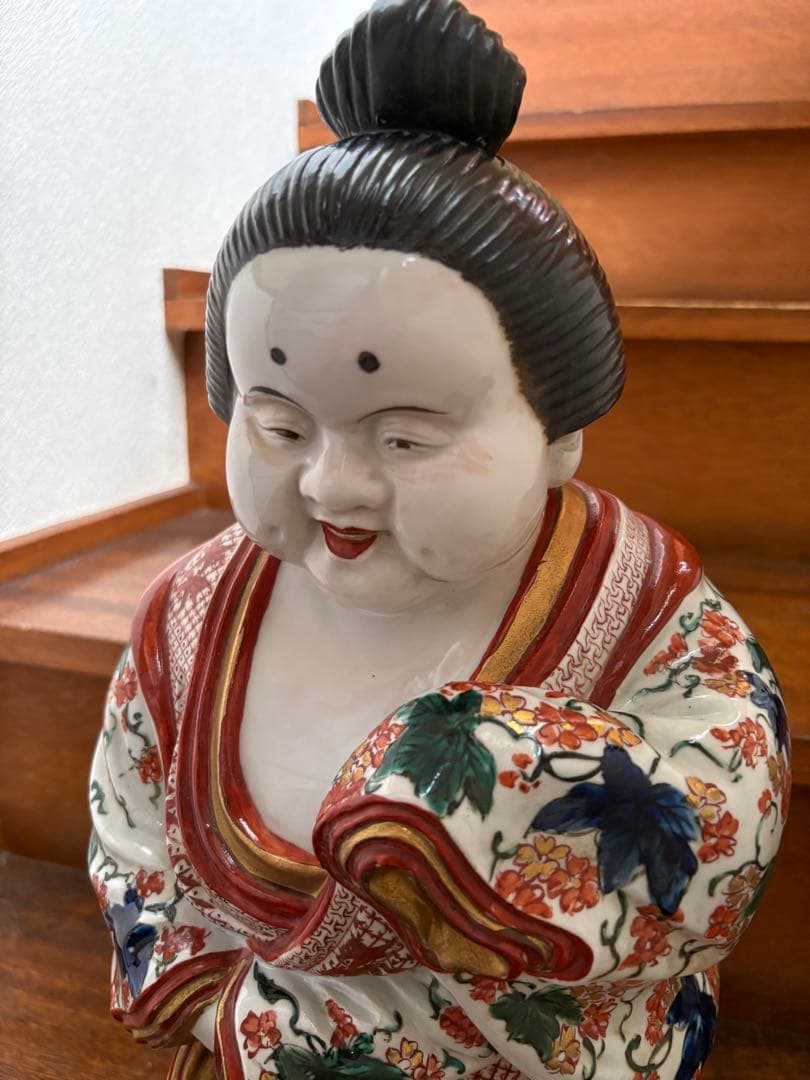 お多福　置物