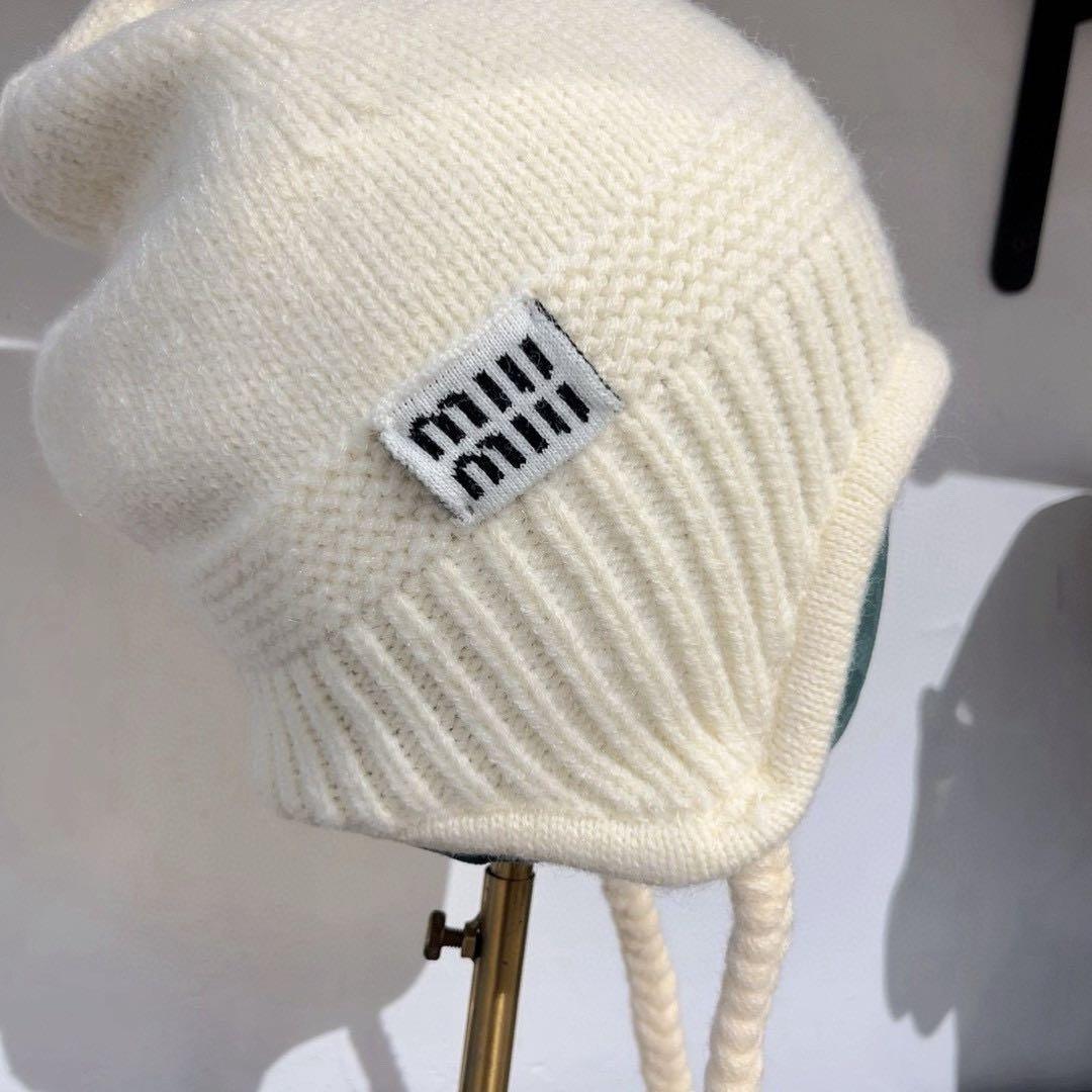 MIU MIU ホワイトハット/イヤーマフ