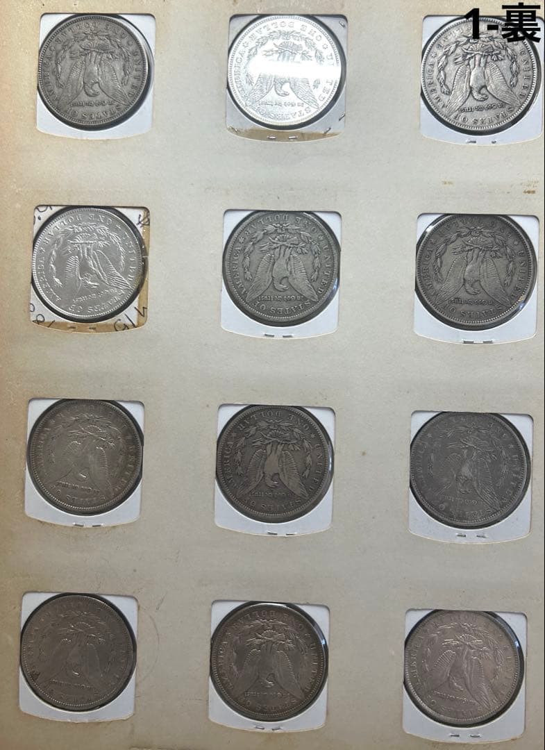 アメリカ 銀貨アルバム 47枚 おまけ付き モルガンダラー銀貨 ピースダラー銀貨