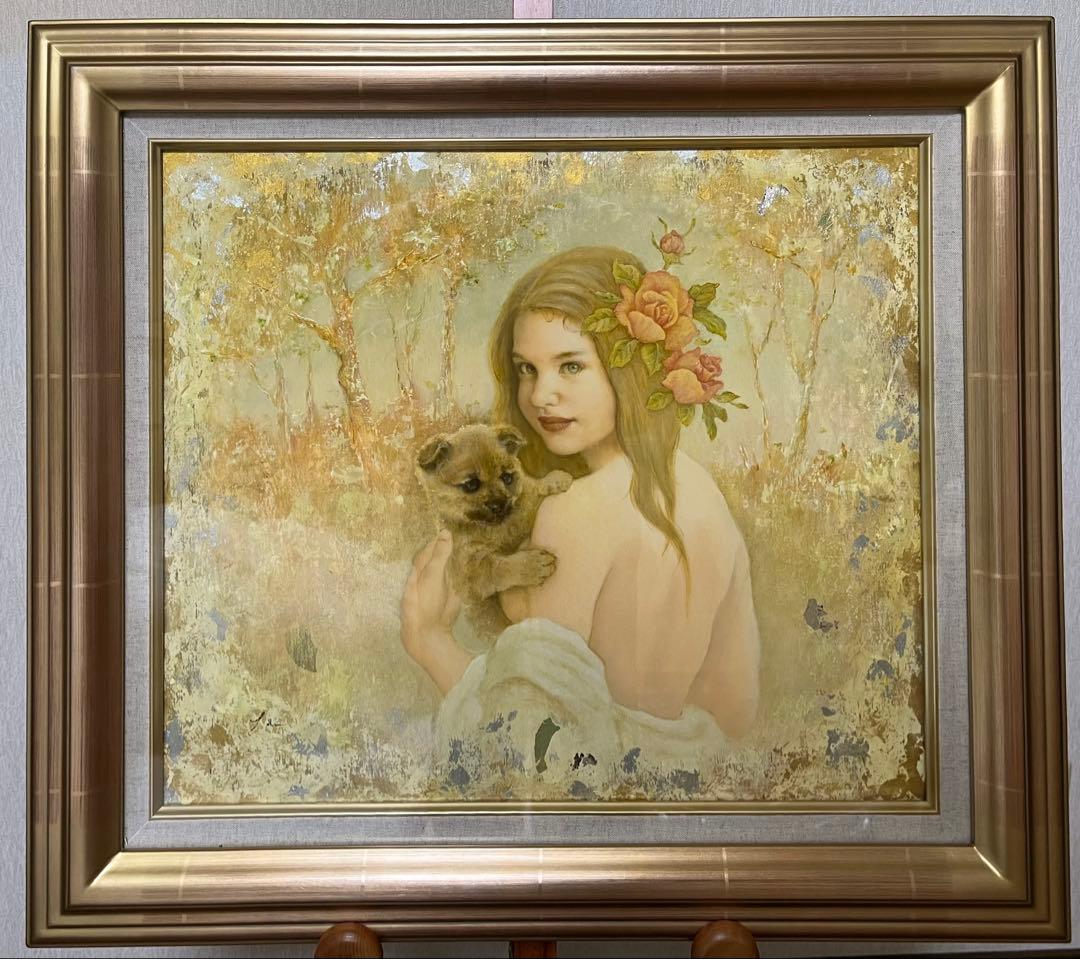 ◆杉山慎一郎 油彩画 REVEEN ROSES　10号