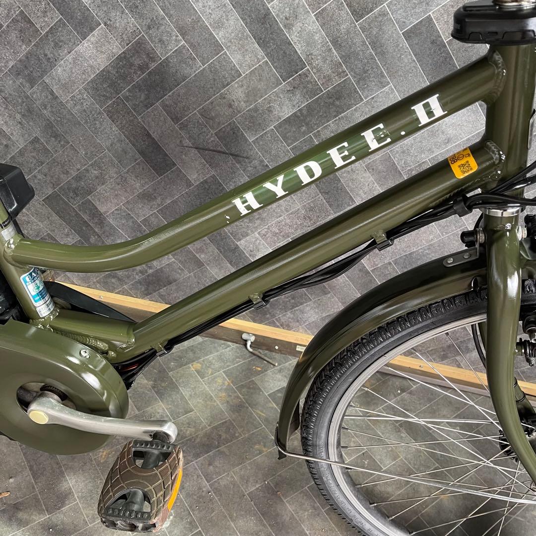 送料無料条件付電動アシスト自転車 26インチHYDEE.II バッテリー12.3