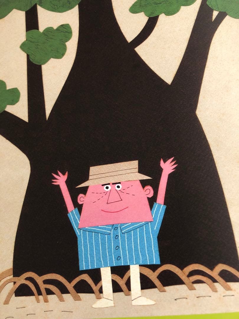 PK額装品 柳原良平 アンクル船長 アンクルトリス 大木 A3額入 ポスター風