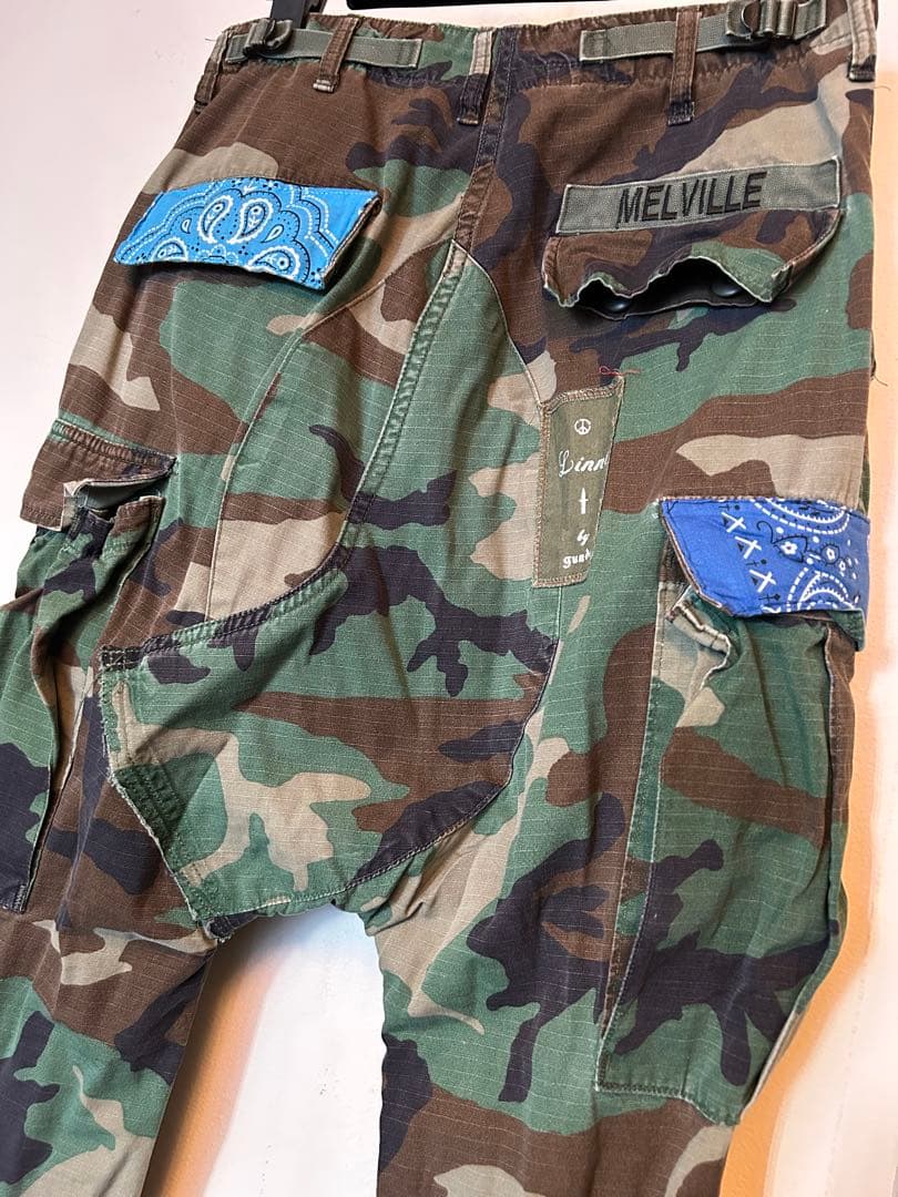 gunda ガンダ 迷彩サルエルパンツ