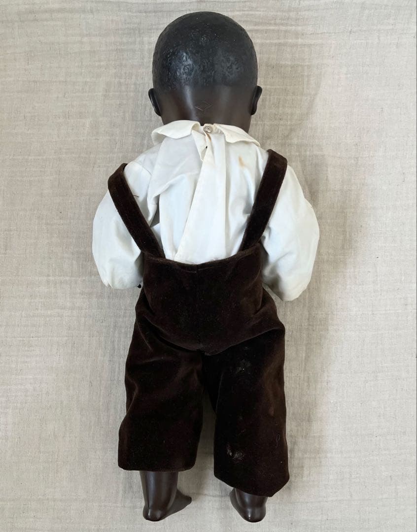 ドイツアンティークヴィンテージブラック褐色肌ドール人形ビスクドールベビーレトロ