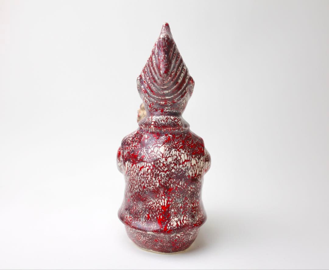 箕面焼　松田箕山　猿　置き物