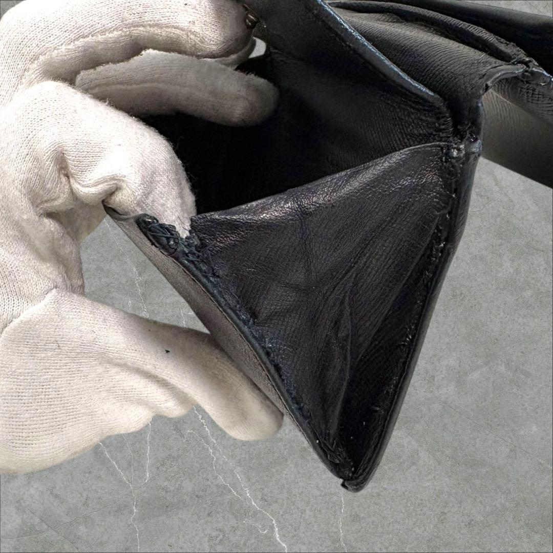 美品✨ PRADA プラダ 三つ折り財布 サフィアーノ 三角ロゴ