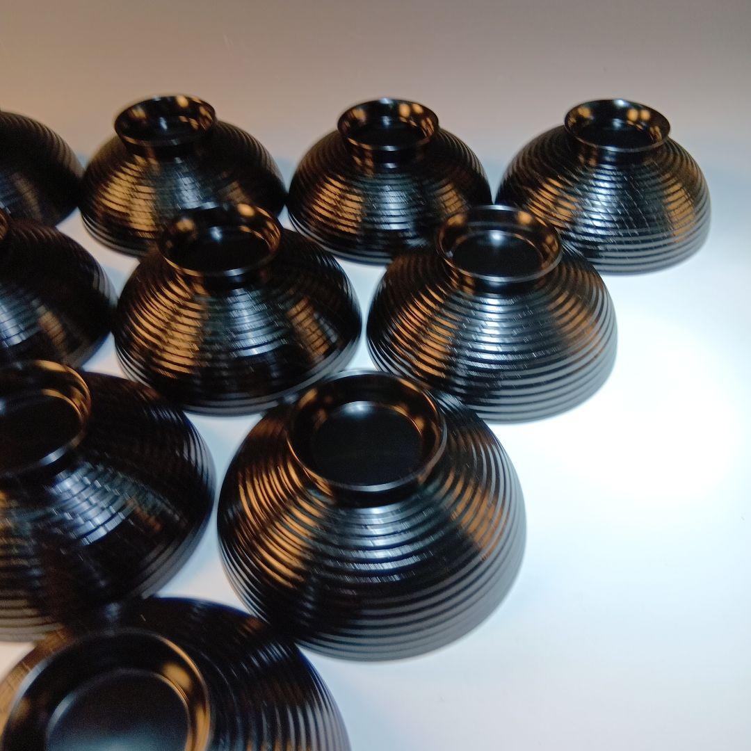 最終値下げ！茶道具　懐石道具　木製蒔絵お碗10客