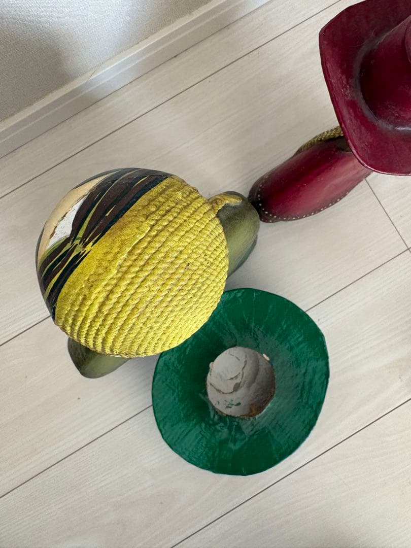 【セルメル】メキシコ民芸ドール姉妹アンティークベーパーマシェ張子1970年代