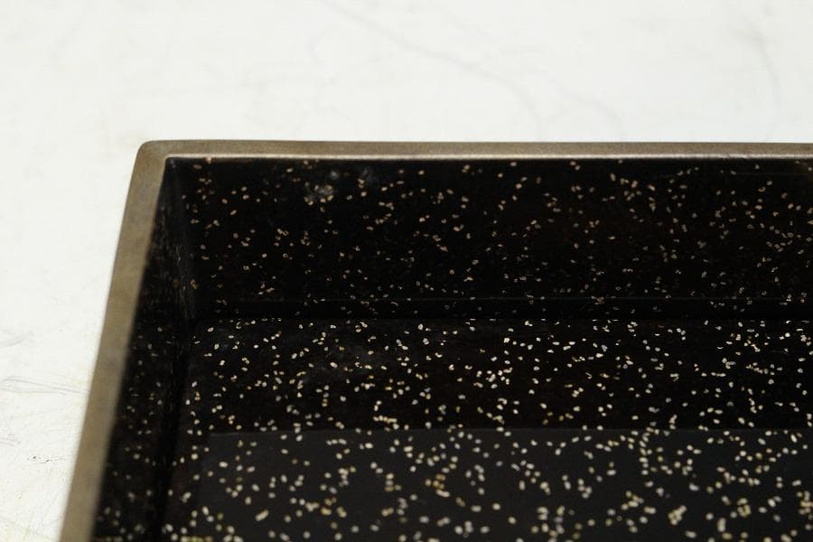 京塗 名門 平安 美濃屋 みの屋 蓬莱蒔絵 硯箱 筆 揃未使用(K-XA880)