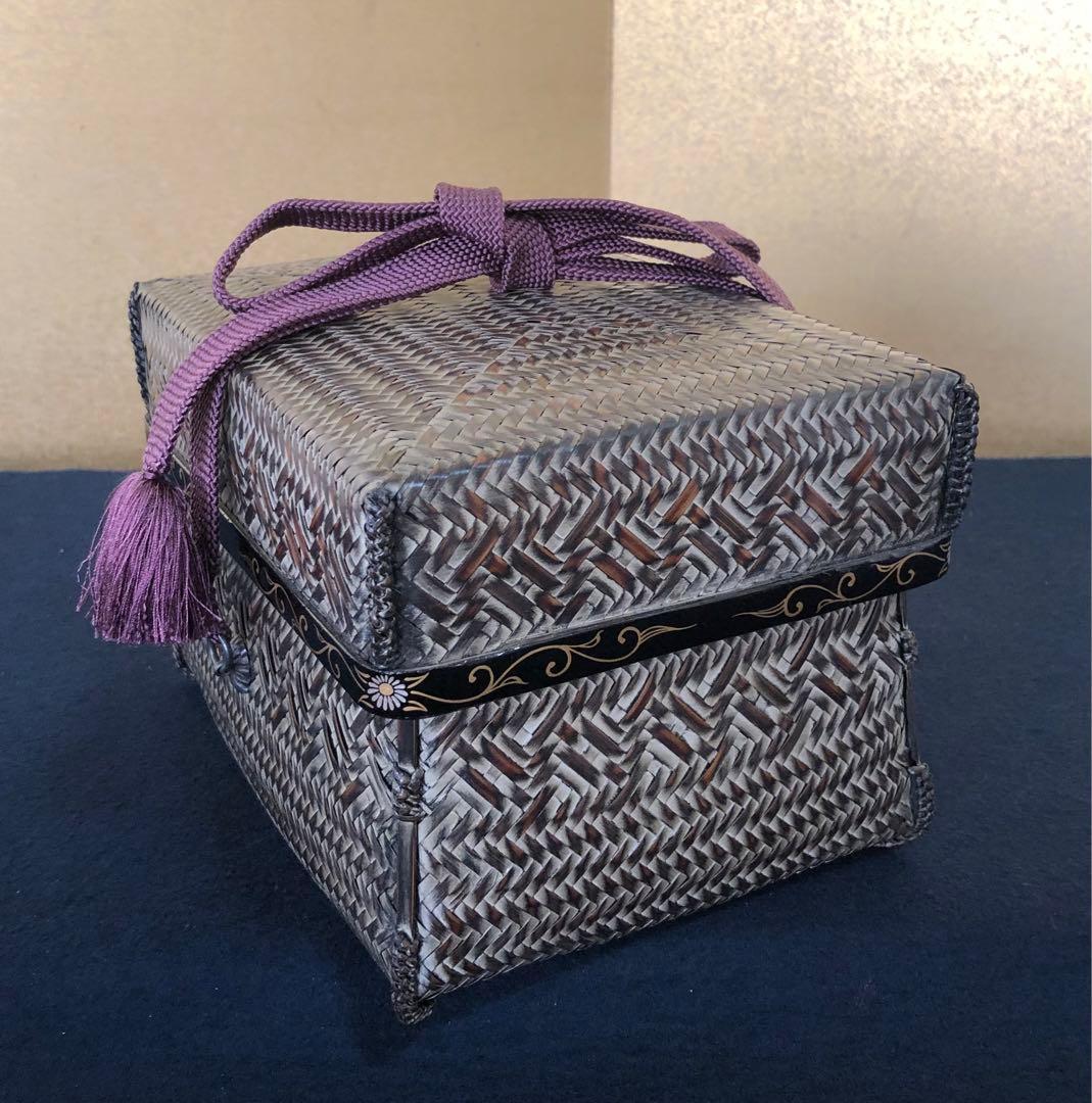 割引❗️茶道具 蒔絵付 御所籠 在銘 お茶道具付 仕覆付　250723E6