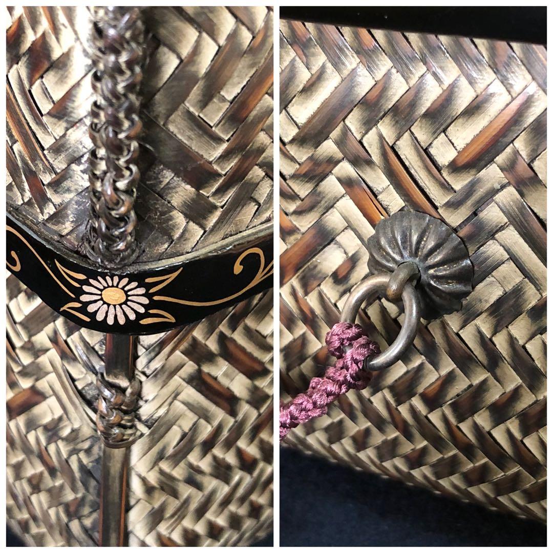 割引❗️茶道具 蒔絵付 御所籠 在銘 お茶道具付 仕覆付　250723E6