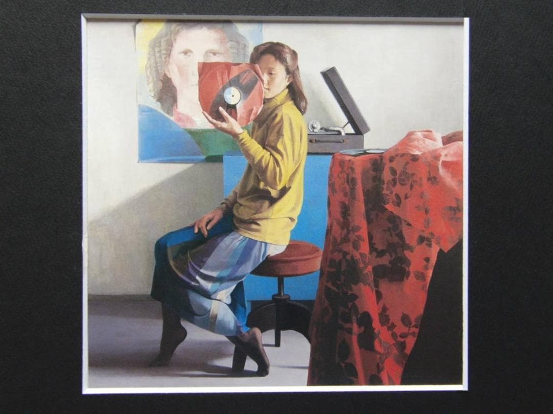 弥富節子、針の記憶、希少な画集より、新品高級額・額装付