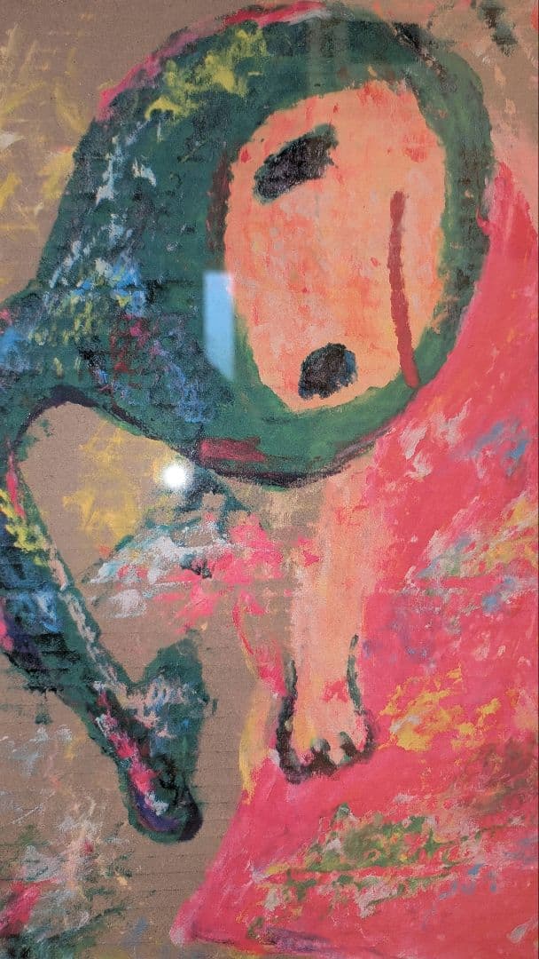 ロッカクアヤコ ダンボール アート作品 サイン有り