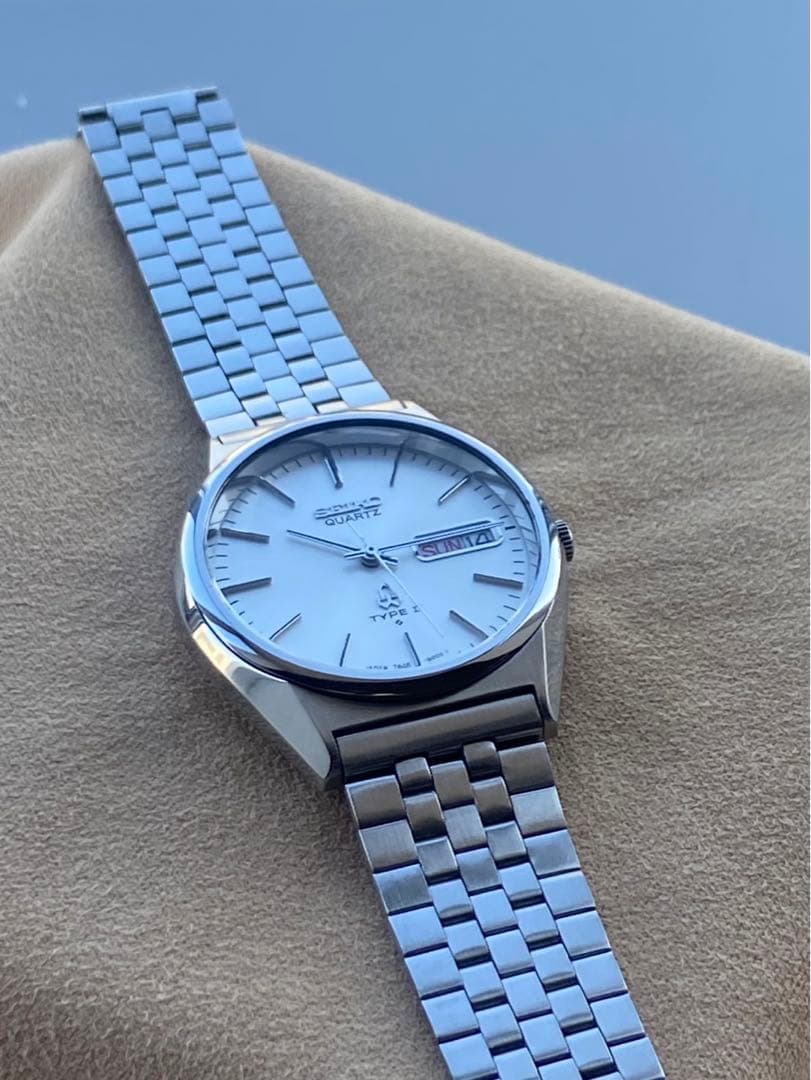 セイコーSEIKOタイプ２　電池新品　美品　稼働品