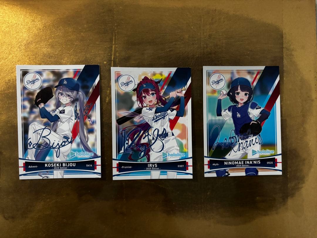 Koseki Bijouロサンゼルス・ドジャース サイン入りカードセット