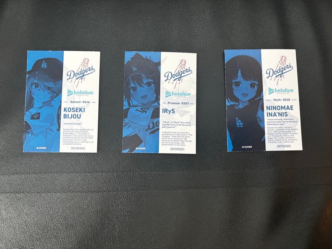 Koseki Bijouロサンゼルス・ドジャース サイン入りカードセット