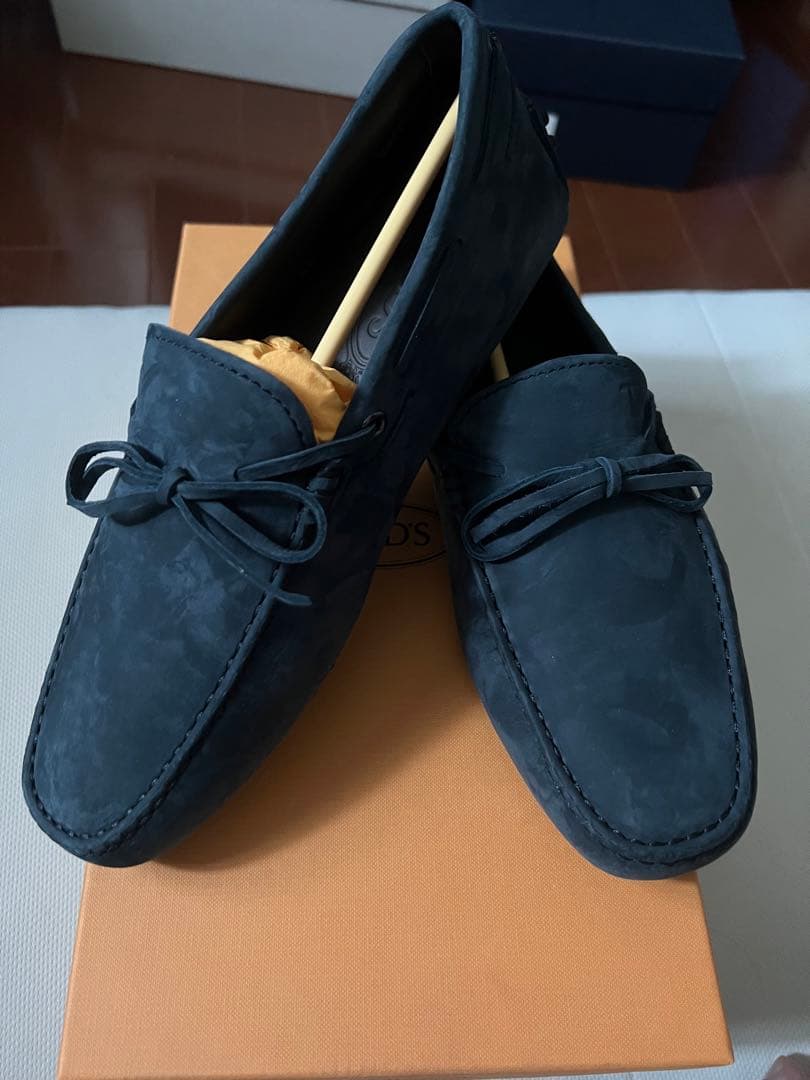 新品未使用　tod's トッズ ドライビングシューズ ネイビー　5.5