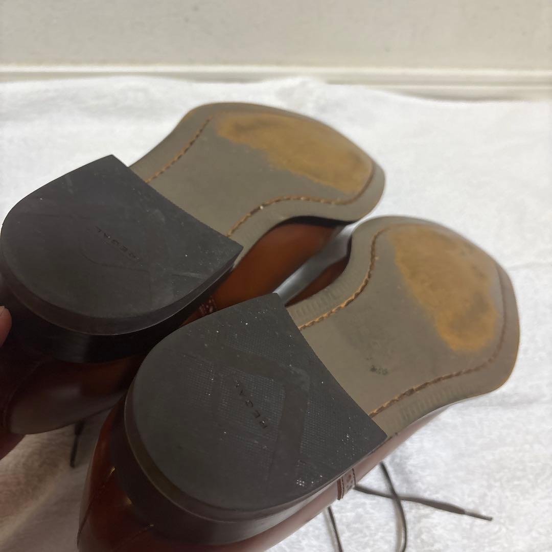 かか【美品】25cm リーガル　茶色ビジネスシューズ　122R REGAL