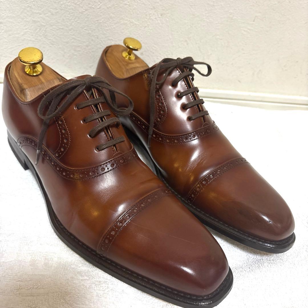 かか【美品】25cm リーガル　茶色ビジネスシューズ　122R REGAL