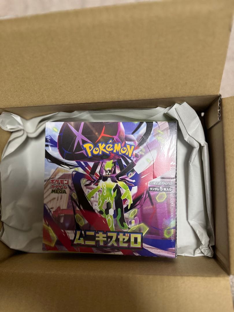 ポケセン産ムニキスゼロ BOX シュリンク付き 2パックメガエルレイドex未開封