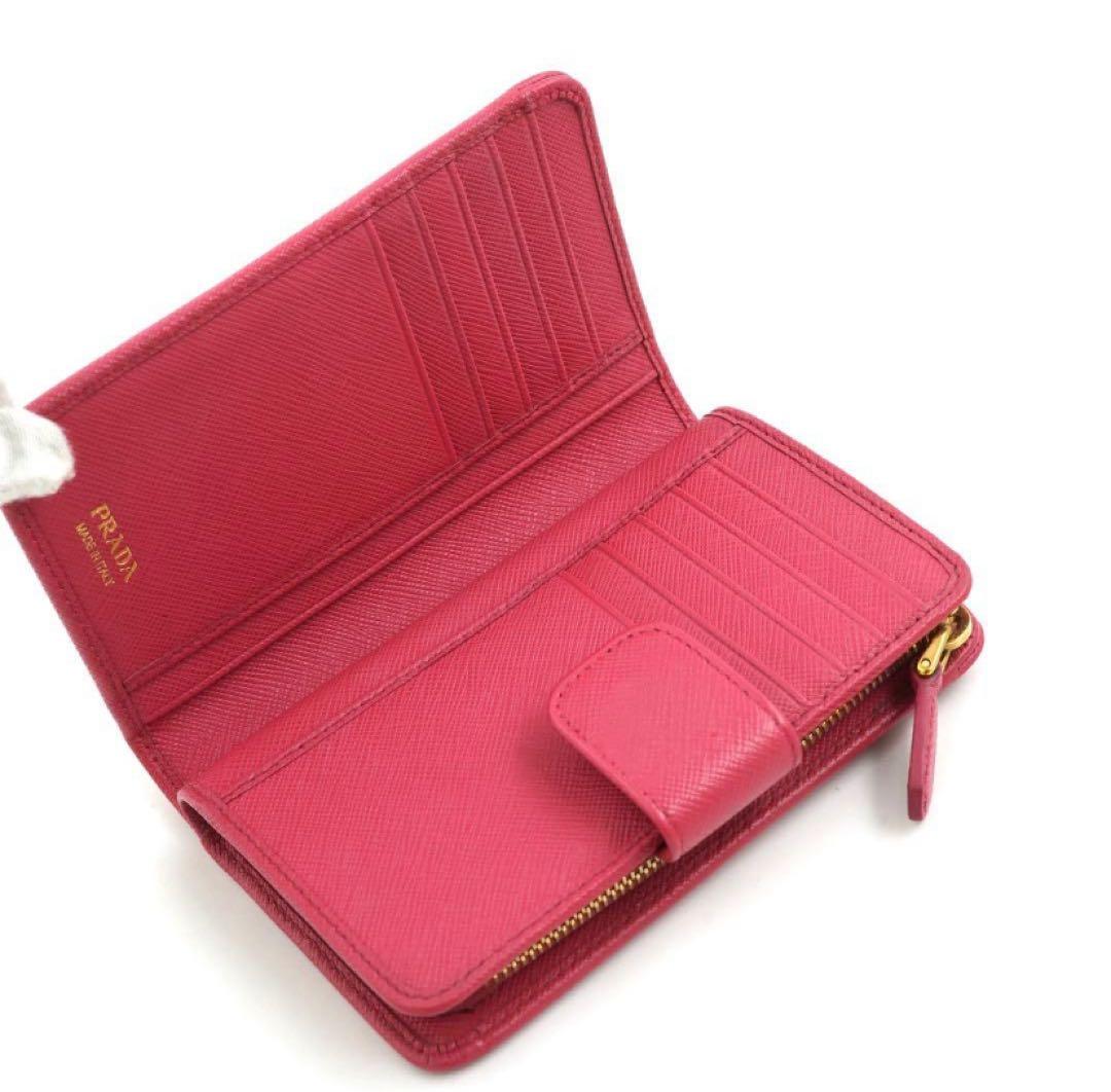 ✨新品未使用・箱付き✨　PRADA ミニ財布　サフィアーノレザー　L字ファスナー