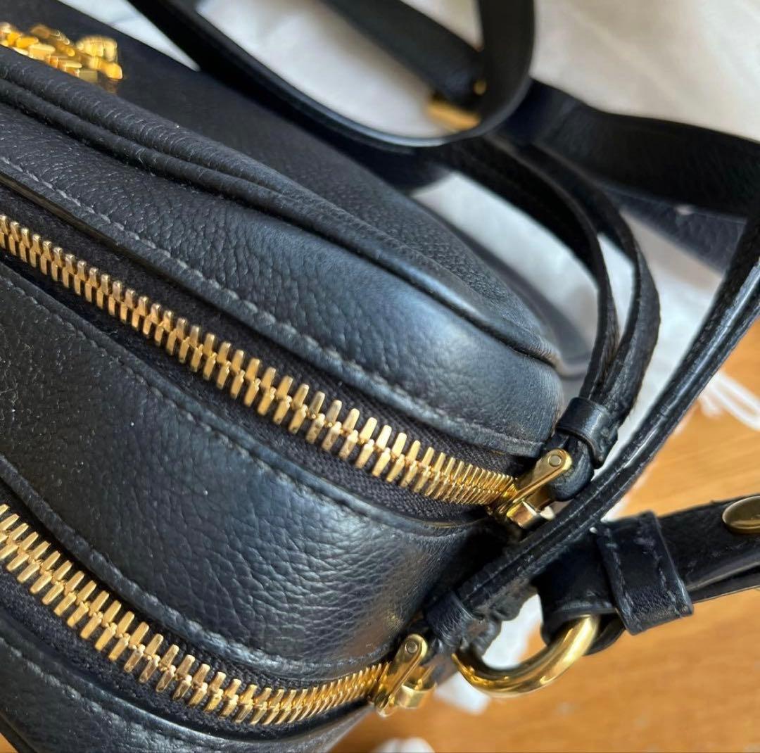 M‼️PRADAプラダ　ダブルジップ　ショルダーバッグ